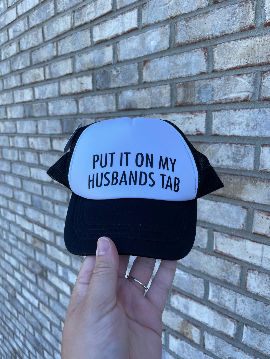 Husbands Tab Trucker Hat