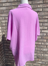 Load image into Gallery viewer, Mauve Button Down Oversized Tee
