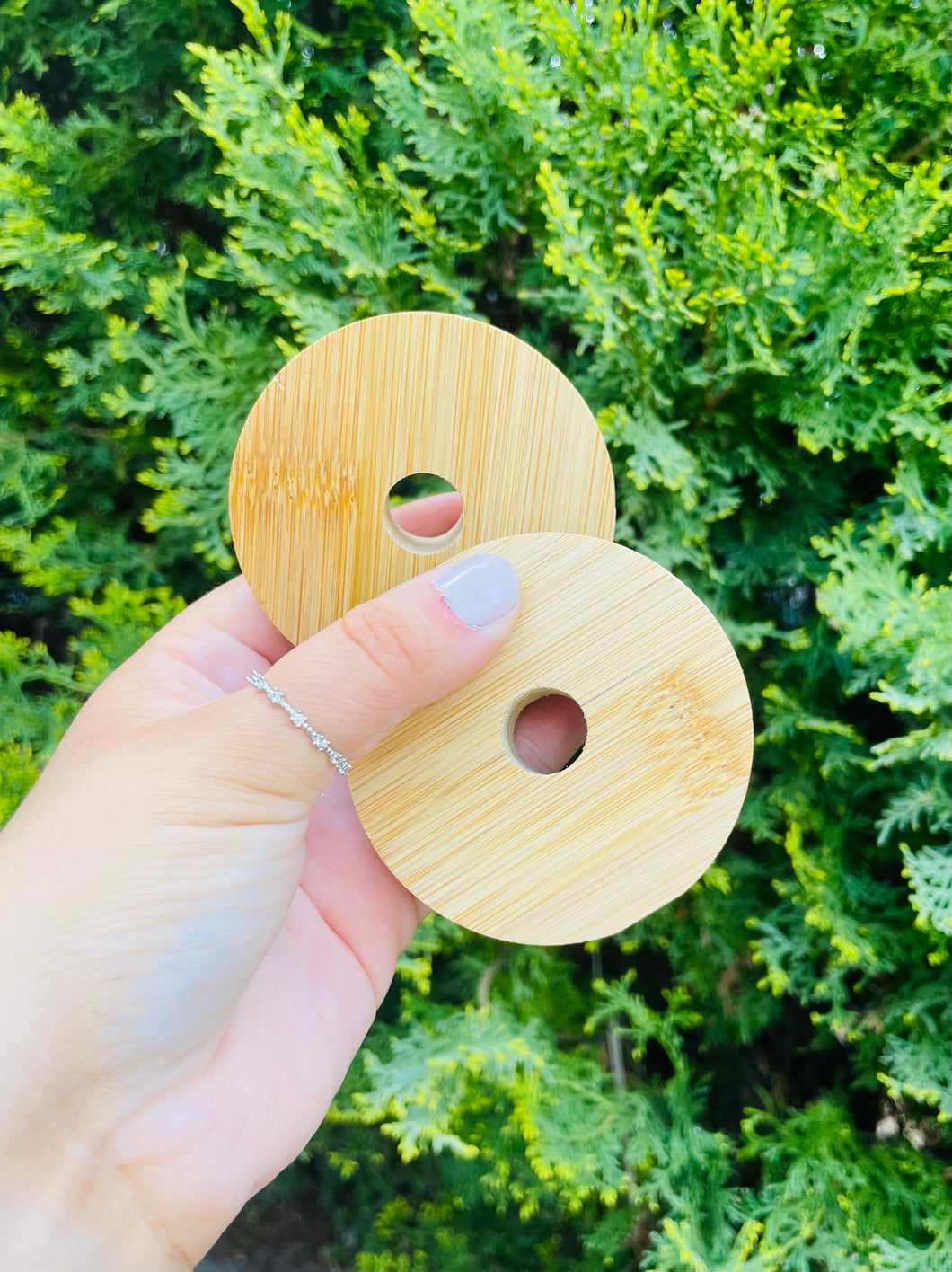 Bamboo Lid || Glass Can Lid