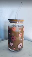 Load image into Gallery viewer, Iced Coffee + Sunshine Glass Can || 16oz Glass Can
