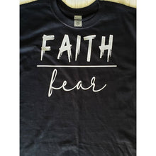 Load image into Gallery viewer, Women&#39;s Faith Over Fear Tee || Black Faith Over Fear Tee
